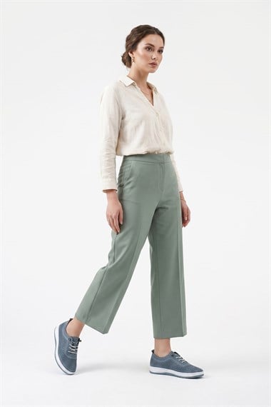 Kadın Mavi Bağcıklı Hakiki Deri Comfort Ayakkabı