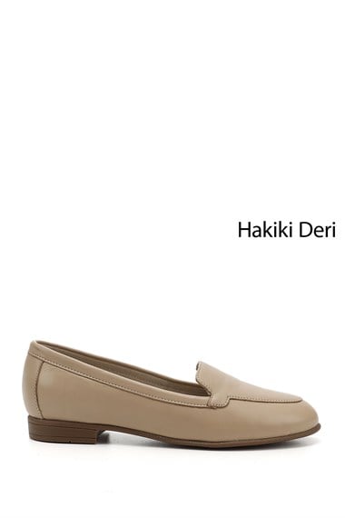 Kadın Nude Hakiki Deri Babet