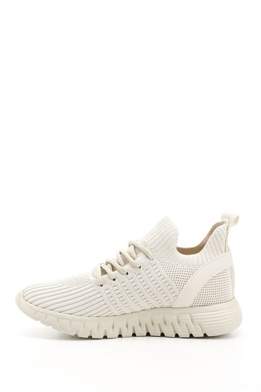 Kadın Nude Triko Bağcıklı Memory Foam Tabanlıklı Comfort Sneaker