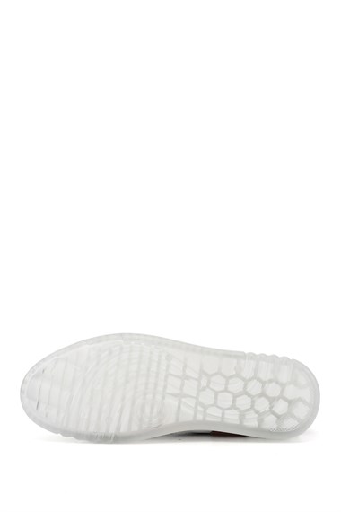 Womens Black Laced Genuine Leather Sneaker