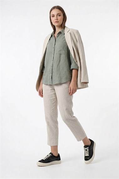 Kadın Siyah Bağcıklı Hakiki Deri Sneaker