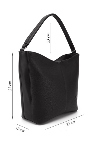 Womens Black Hand and Shoulder Bag