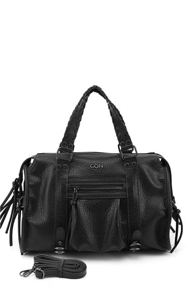 Womens Black Hand and Shoulder Bag