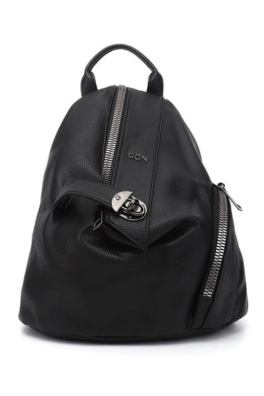 Womens Black Handbag and Backpack