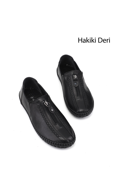 Kadın Siyah Hakiki Deri Comfort Ayakkabı