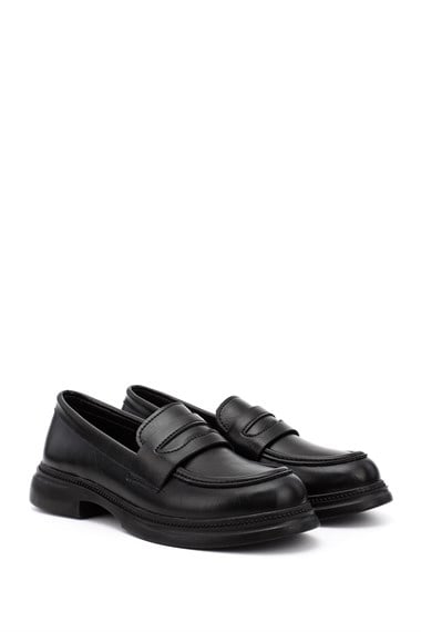 Kadın Siyah Loafer Ayakkabı