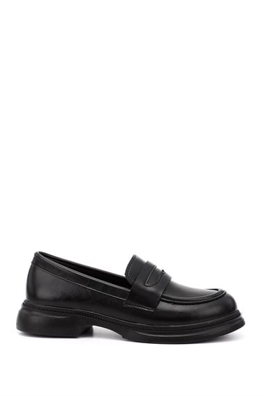 Kadın Siyah Loafer Ayakkabı