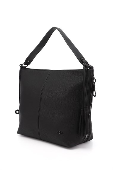 Womens Black Fringe Shoulder Bag