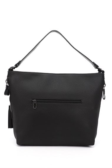 Womens Black Fringe Shoulder Bag