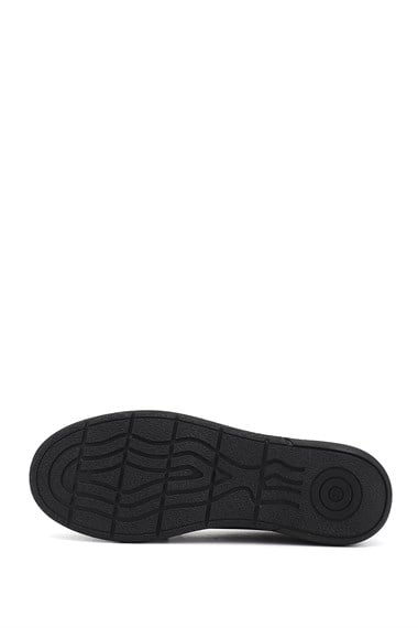Kadın Siyah Rok Hakiki Deri Comfort Loafer