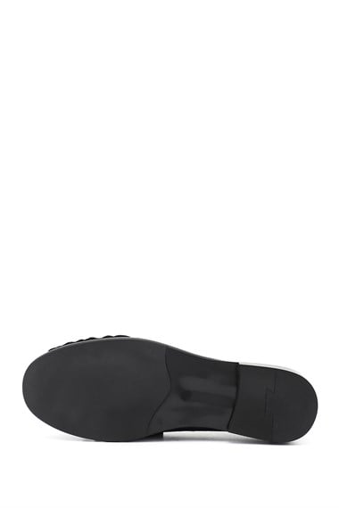 Kadın Siyah Süet Hakiki Deri Comfort Loafer