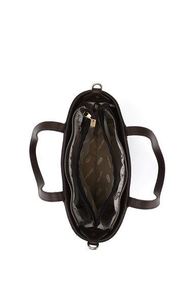 Kadın Siyah Uzun Askılı El ve Omuz Çantası