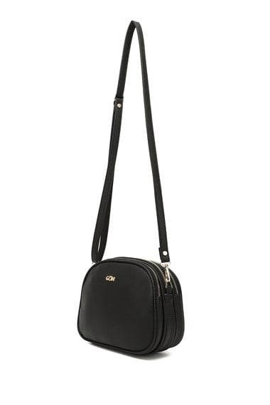 Womens Black Long Strap Shoulder Bag