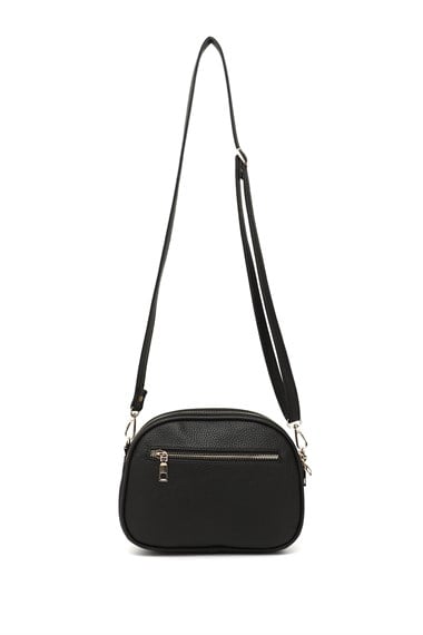 Womens Black Long Strap Shoulder Bag