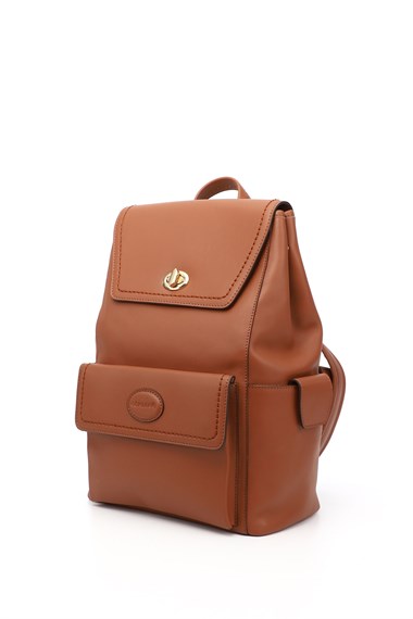 Kadın Taba Antik Hakiki Deri El ve Sırt Çantası