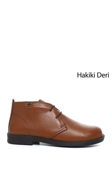 Kadın Taba Antik Kauçuk Taban Hakiki Deri Bot
