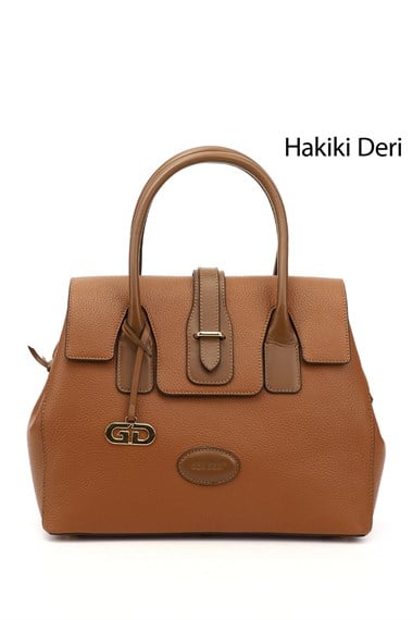 Kadın Taba Floter Hakiki Deri El ve Omuz Çantası