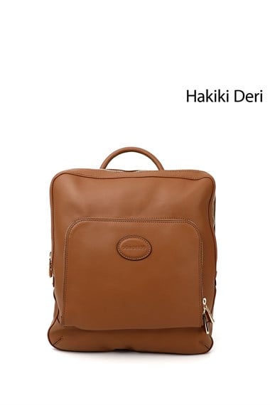 Kadın Taba Hakiki Deri El Ve Sırt Çantası