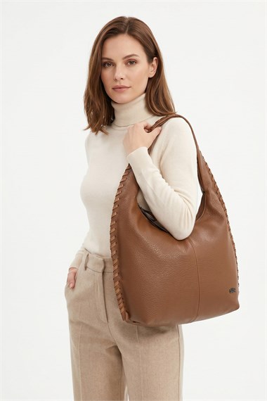 Womens Tan Shoulder Bag