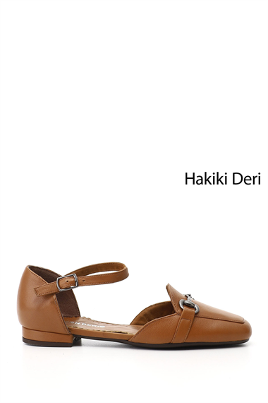 Kadın Taba Tokalı Hakiki Deri Mary Jane Babet