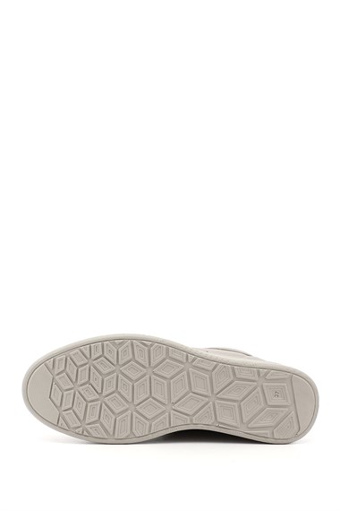 Womens Stone Lace-up Genuine Leather Sneaker