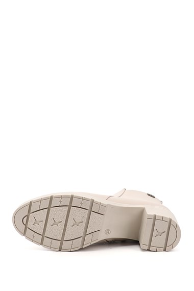 Womens Ten Zipper Thick Heel Boots