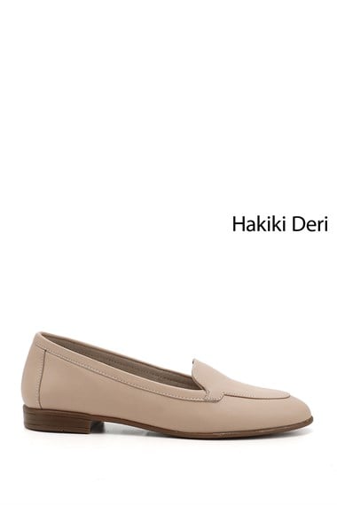 Kadın Ten Hakiki Deri Babet
