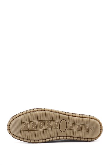 Kadın Vizon Süet Fiyonklu Hakiki Deri Comfort Loafer