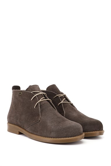 Womens Mink Suede Rubber Sole Genuine Leather Boots