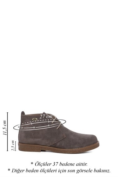 Womens Mink Suede Oxford Molded Rubber Sole Genuine Leather Boots
