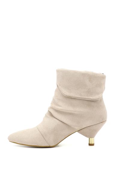 Womens Mink Suede Tassel Pointed Toe High-Heeled Boots