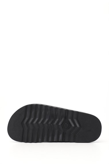 Womens Mink Suede Buckled Slippers