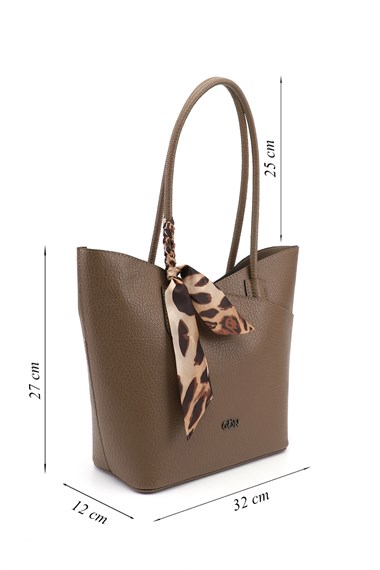 Women’s Fawn Shoulder Bag with Puppy
