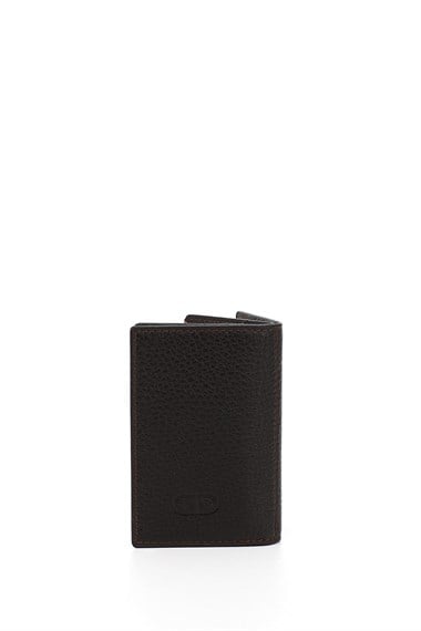 Kahverengi Gön Hakiki Deri Unisex Kartlık 06205