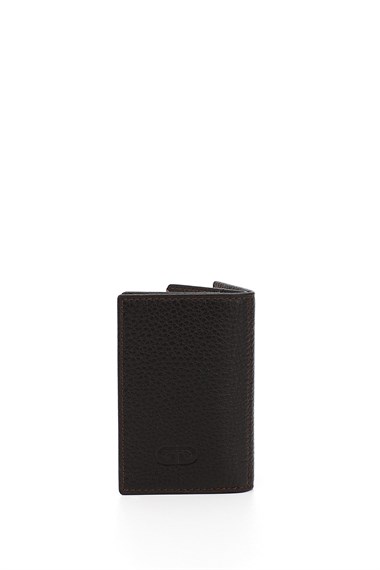 Kahverengi Gön Hakiki Deri Unisex Kartlık 06205