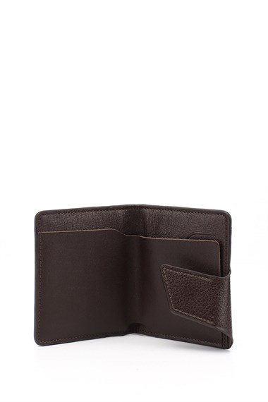 Kahverengi Hakiki Deri Unisex Kartlık