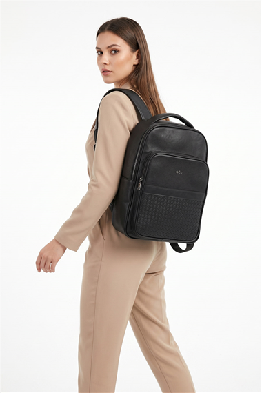 Siyah Unisex Laptop Ve Sırt Çantası