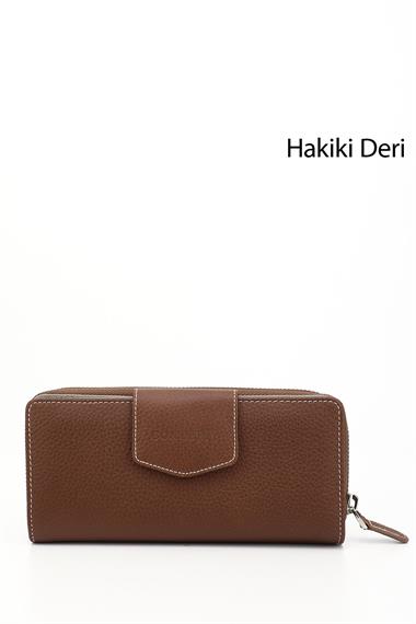 Tabaya Vizon Gön Hakiki Deri Kadın Cüzdan 06909