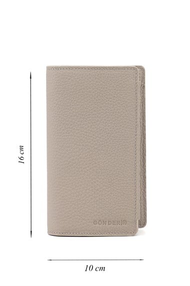 Unisex Mink Floter Genuine Leather Vertical Wallet