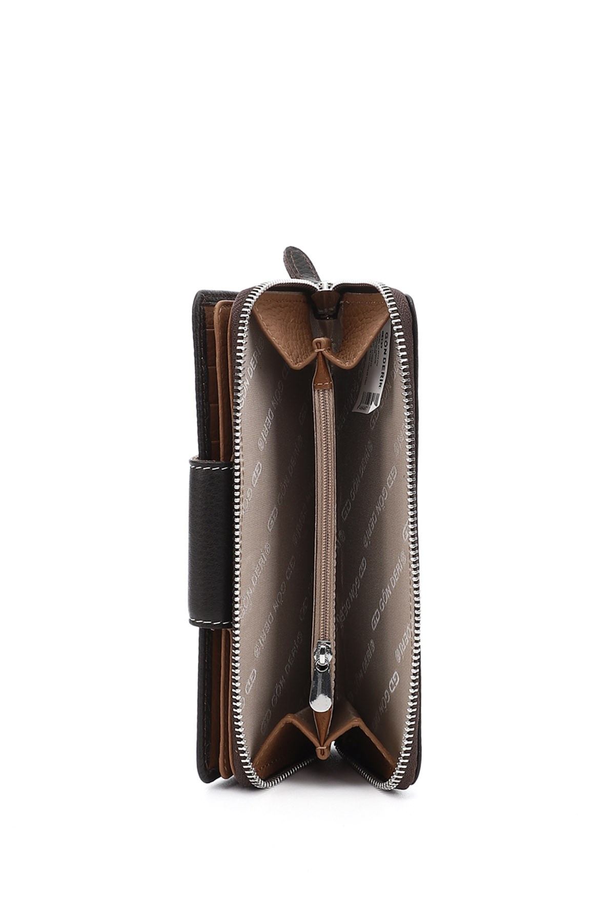 Women's Brown Camel Horizontal Genuine Leather Wallet