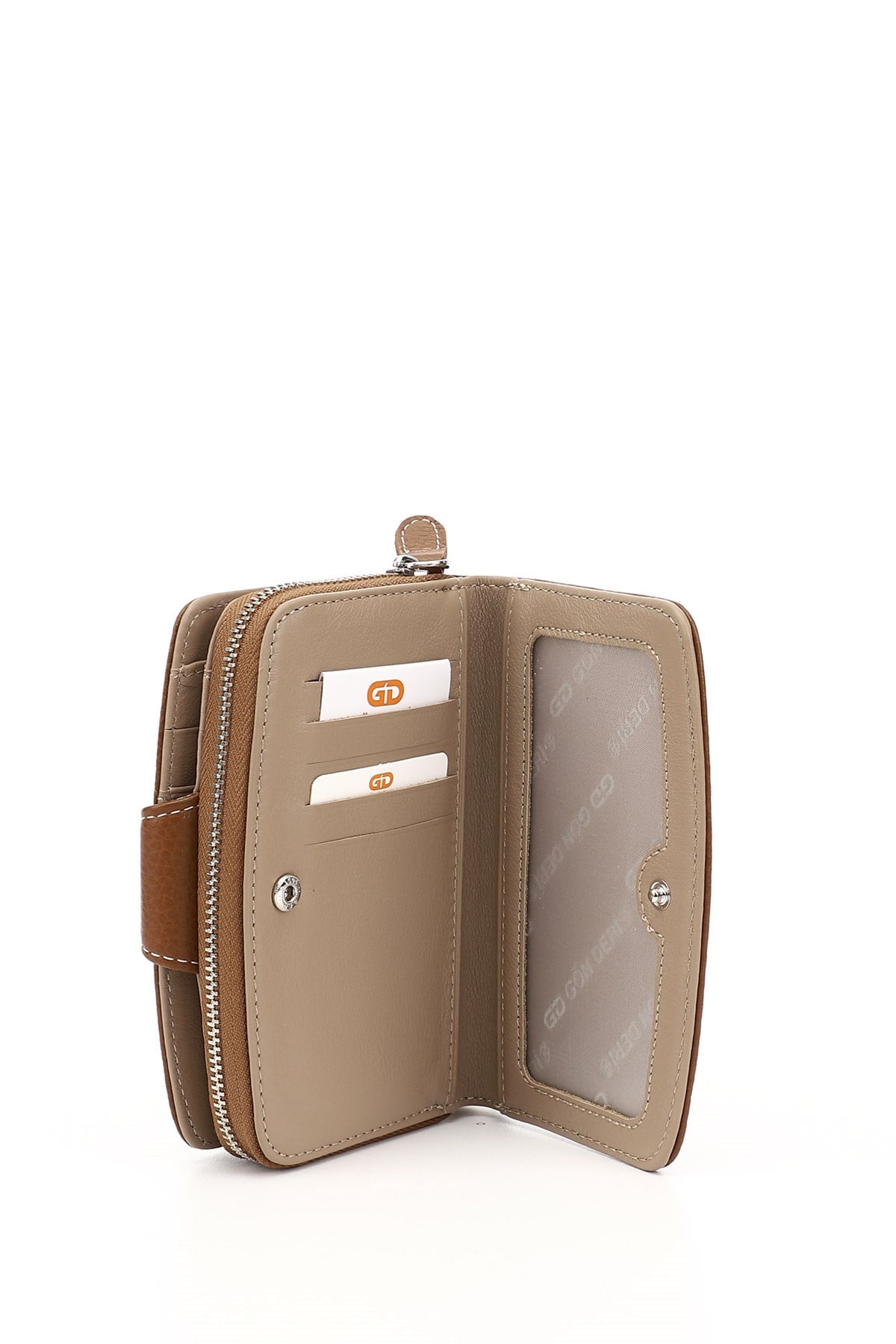 Women's Tabaya Mink Vertical Genuine Leather Wallet