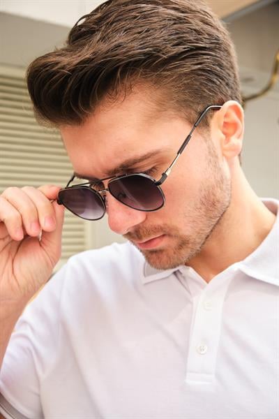 MV2552-3 Gümüş Erkek Güneş Gözlüğü