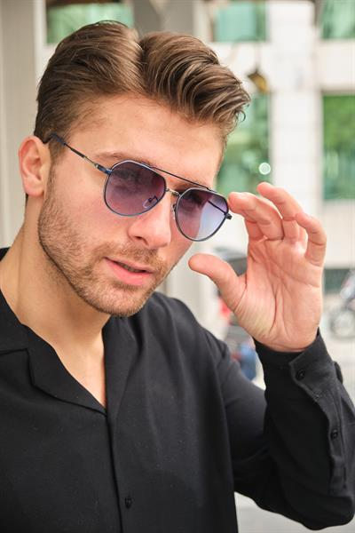 MV2552-1 Lacivert Erkek Güneş Gözlüğü