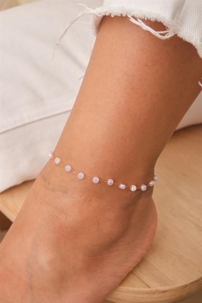 Beyaz Taşlı Halhal