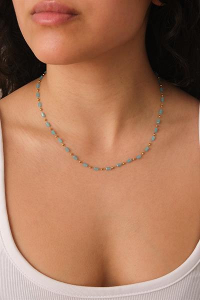 Mavi Boru Dorika Kolye