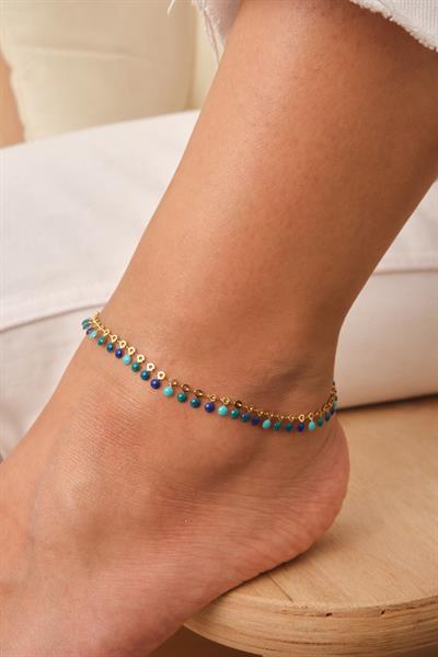 Mavi Yeşil Pul Halhal