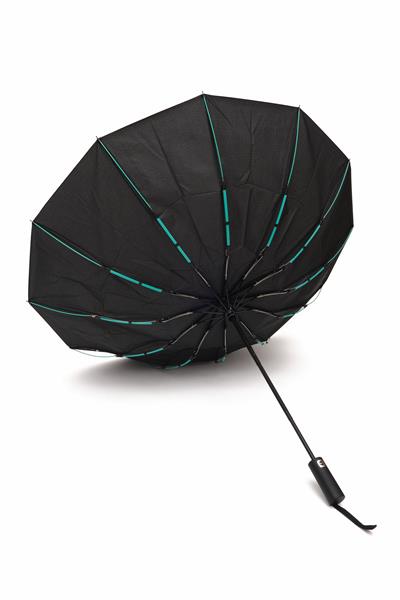 MON007 Siyah Tam Otomatik 12 Tel Şemsiye