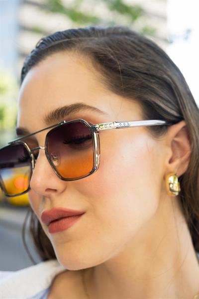 MV0390-1Çift Renk Unisex Güneş Gözlüğü