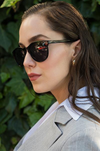 MV21855 Oval Siyah Unisex Güneş Gözlüğü