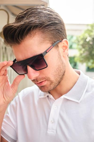 MV23060 Blok Cam Erkek Güneş Gözlüğü